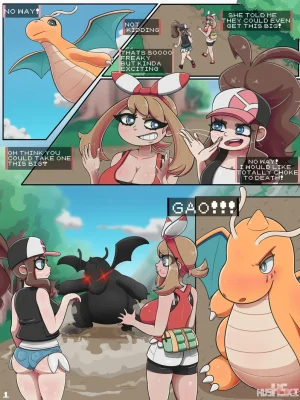 2 Girls 1 Dragon Pokemon Comic Porn