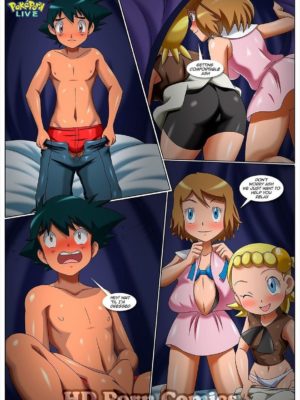 Kalos Threesome 7 and Pokemon Comic Porn