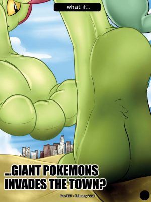 What If Giant Pokemons Invades The Town 2 and Pokemon Comic Porn