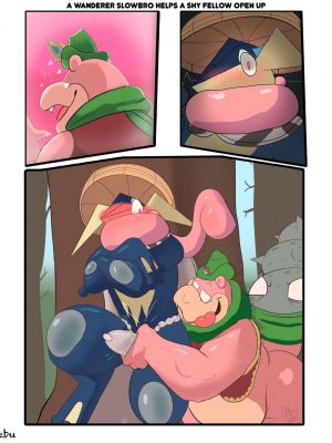 A Wanderer Slowbro Helps A Shy Fellow Open Up 002 and Pokemon Comic Porn