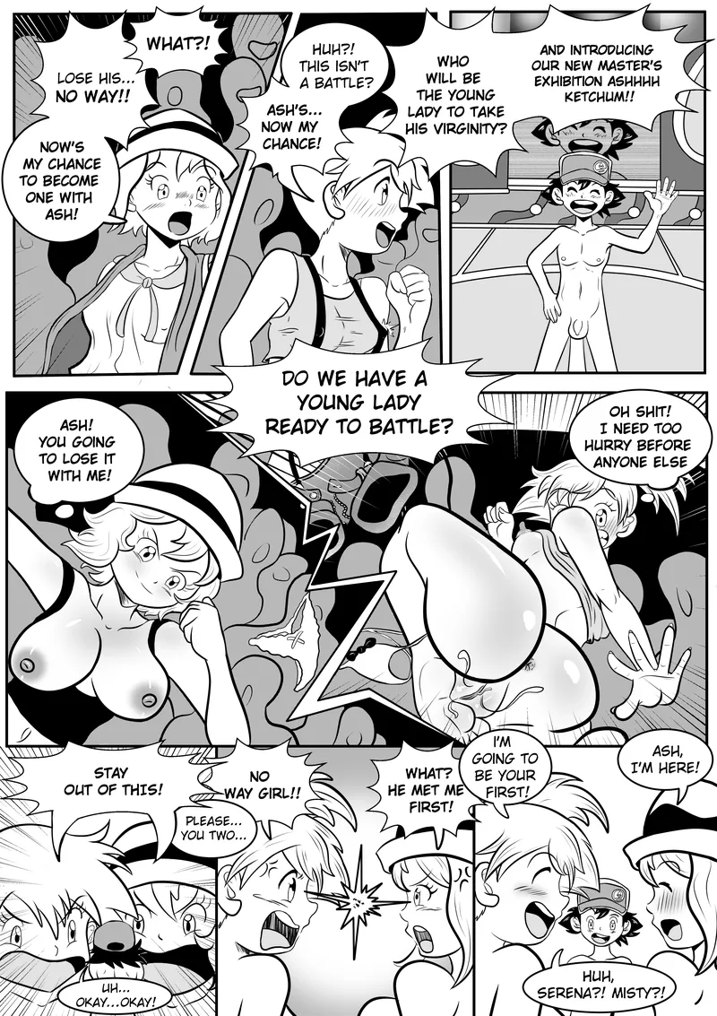 Ash's Sex Battle With Pokegirls 001 and Pokemon Comic Porn
