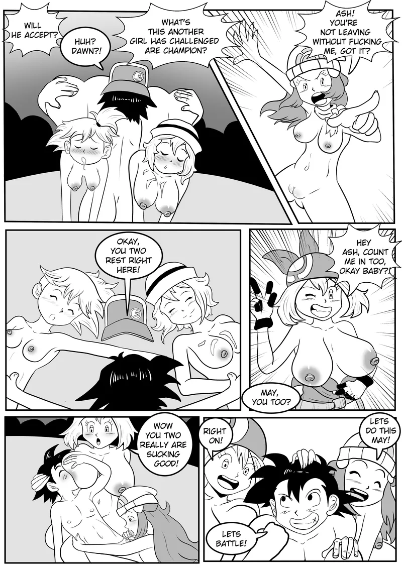 Ash's Sex Battle With Pokegirls 005 and Pokemon Comic Porn