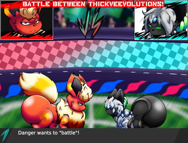 Battle Between Thickveevolutions 001 and Pokemon Comic Porn