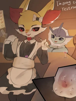 Braixen’s Condom Play Pokemon Comic Porn
