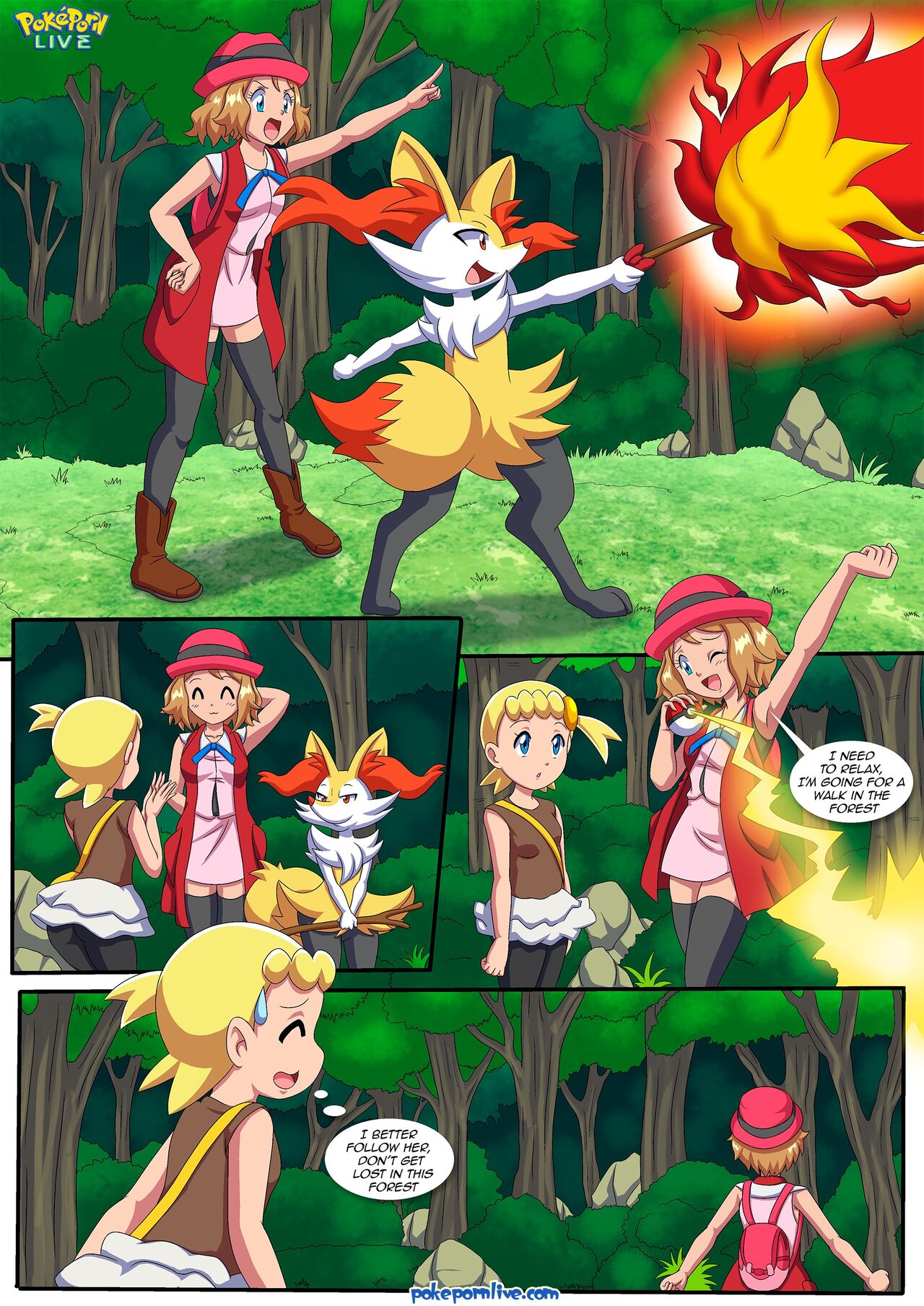 d7bfb62cf2c41027b8d3d72b16352d31-a-hot-break-on-the-forest-002 - Pokemon  Porn Comics