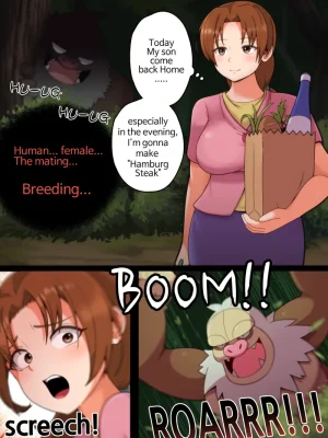 Delia x Slaking Pokemon Comic Porn