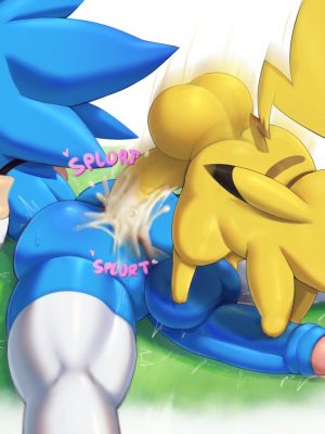 Sonic x Pikachu Pokemon Comic Porn