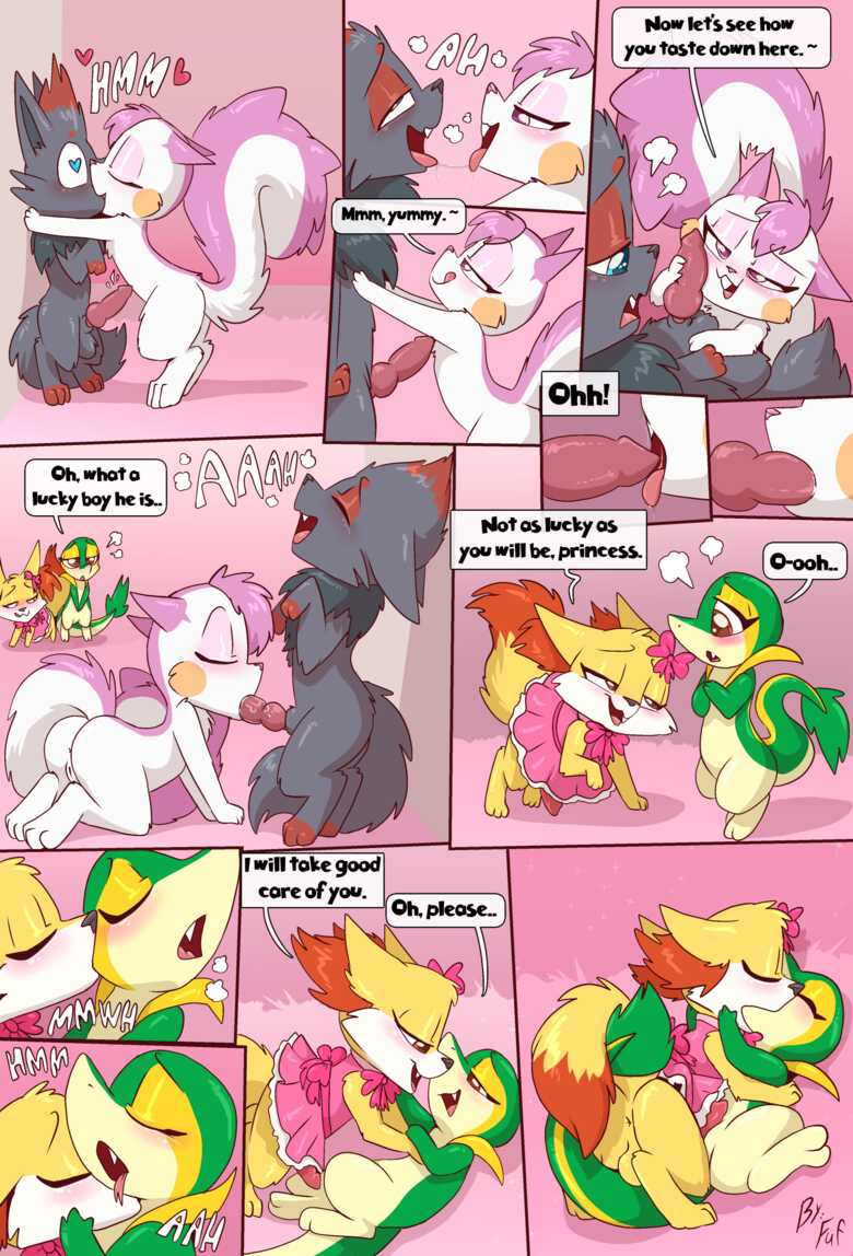 Meeting The Princesses 002 and Pokemon Comic Porn