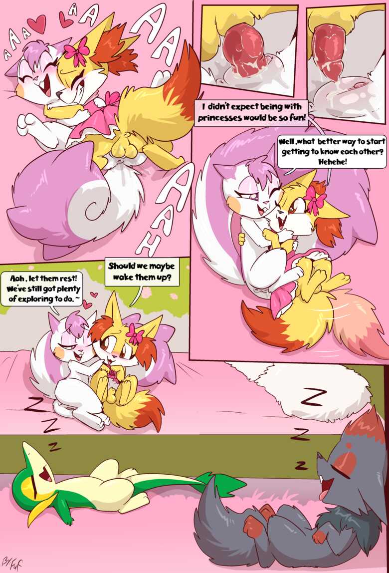 Meeting The Princesses 006 and Pokemon Comic Porn