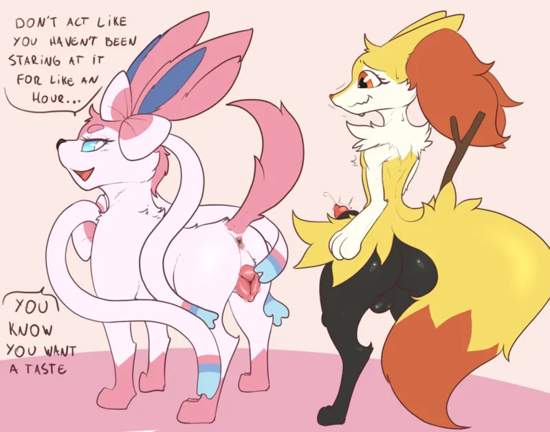 Mischievous Sylveon And Horny Braixen 001 and Pokemon Comic Porn