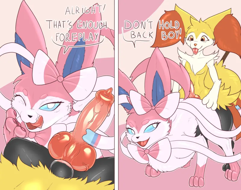 Mischievous Sylveon And Horny Braixen 004 and Pokemon Comic Porn