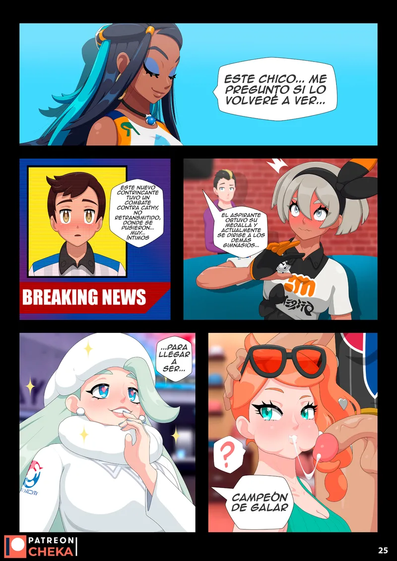 Nessa Battle Gym 2 017 and Pokemon Comic Porn