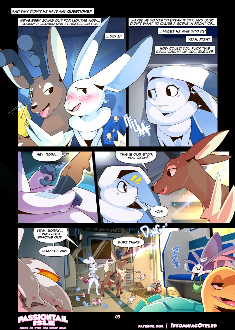 Passiontail Isle - Share Me With The Other Boys 004 and Pokemon Comic Porn