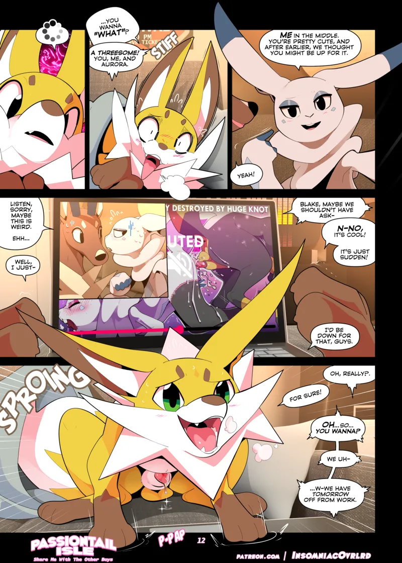 Passiontail Isle - Share Me With The Other Boys 013 and Pokemon Comic Porn