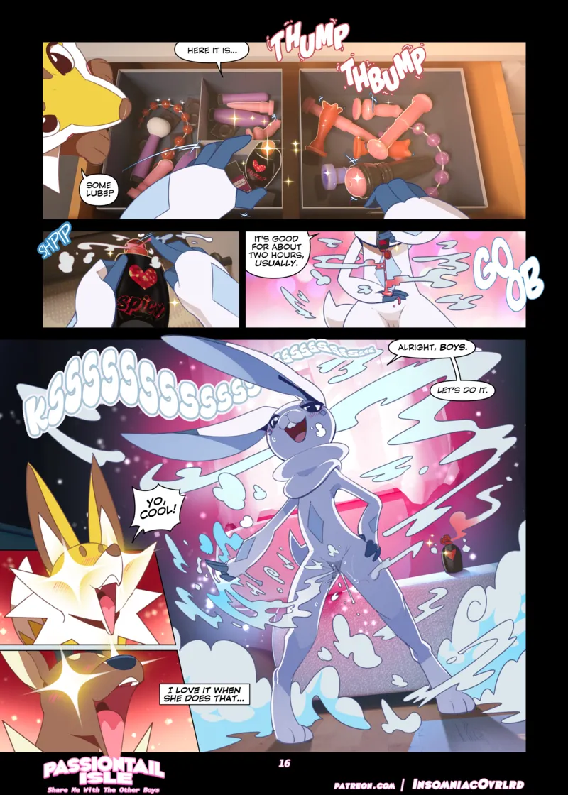 Passiontail Isle - Share Me With The Other Boys 017 and Pokemon Comic Porn