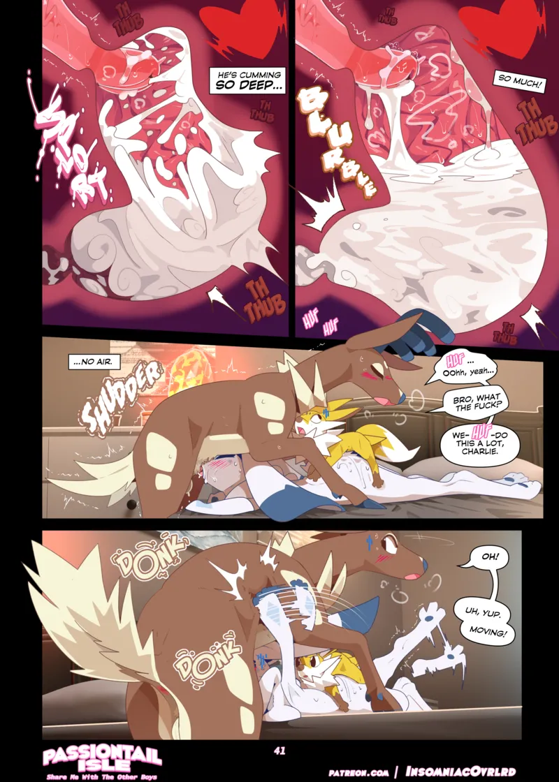 Passiontail Isle - Share Me With The Other Boys 042 and Pokemon Comic Porn