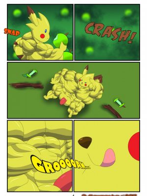 Pikachu Muscle Evolution 004 and Pokemon Comic Porn