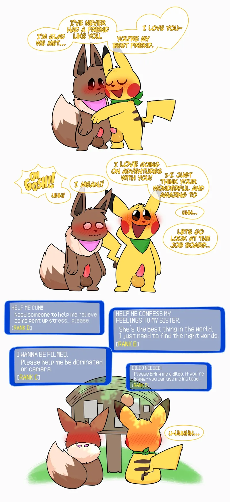 Pokemon Mystery Dungeon - Red Rescue Team 007 and Pokemon Comic Porn