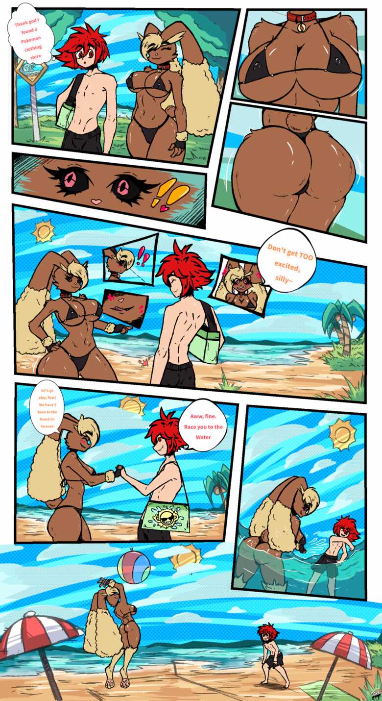 Rafe & Luna's Beachy Anniversary 002 and Pokemon Comic Porn