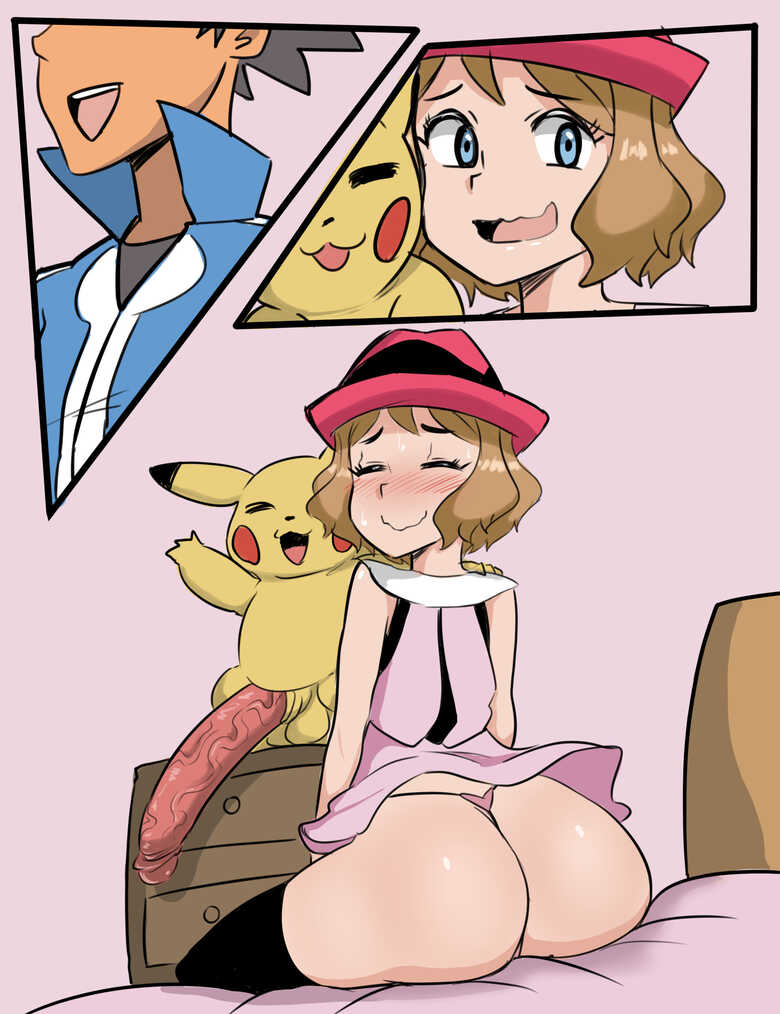 Serena X Pikachu 001 and Pokemon Comic Porn