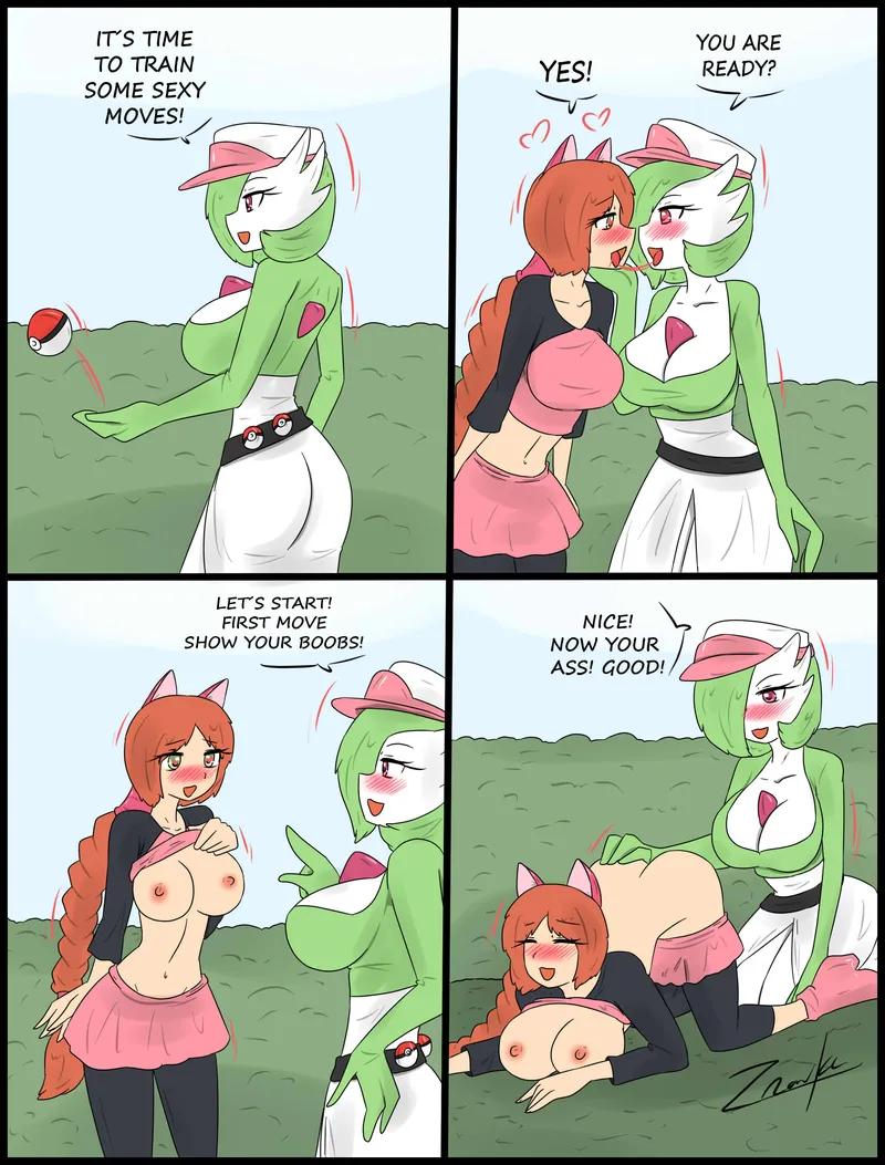 Sexy Trainer 003 and Pokemon Comic Porn