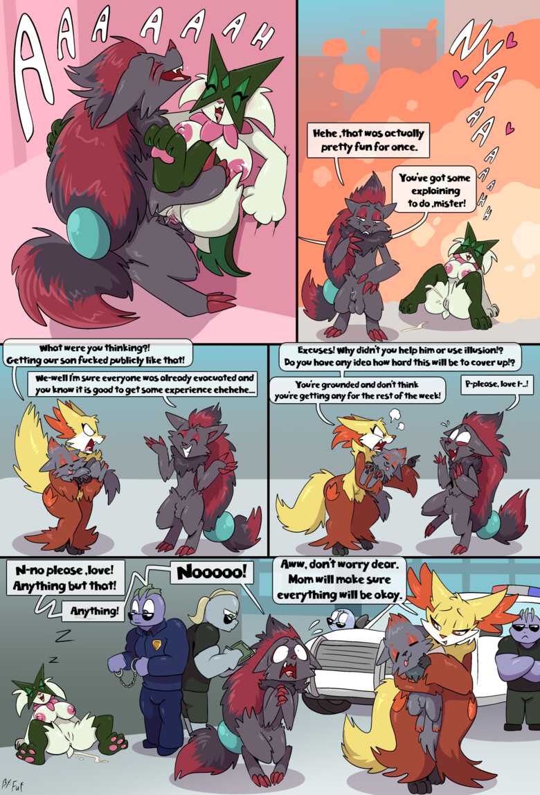 Stopping The Meow-Nace 005 and Pokemon Comic Porn