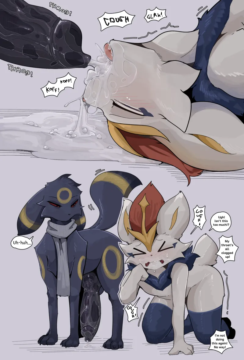 Umbreon & Cinderace 007 and Pokemon Comic Porn